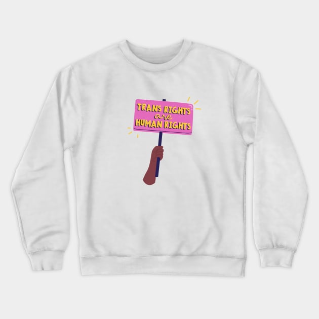 trans rights Crewneck Sweatshirt by watermelonW